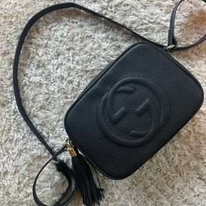 Soho style leather crossbody bag!
